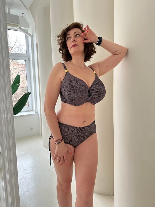 Moorea Padded Bra (Grey, 90E)