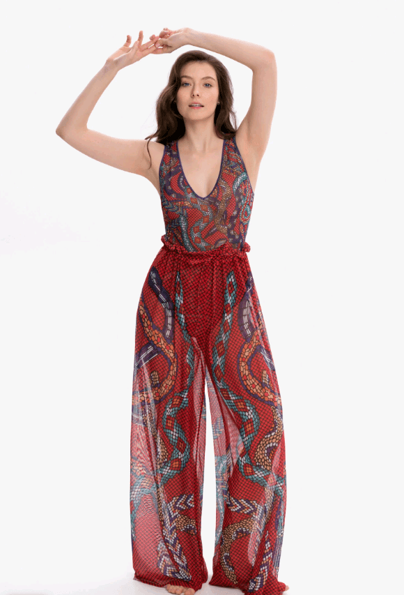 Брюки Змеи Мозаика (мульти, one size)