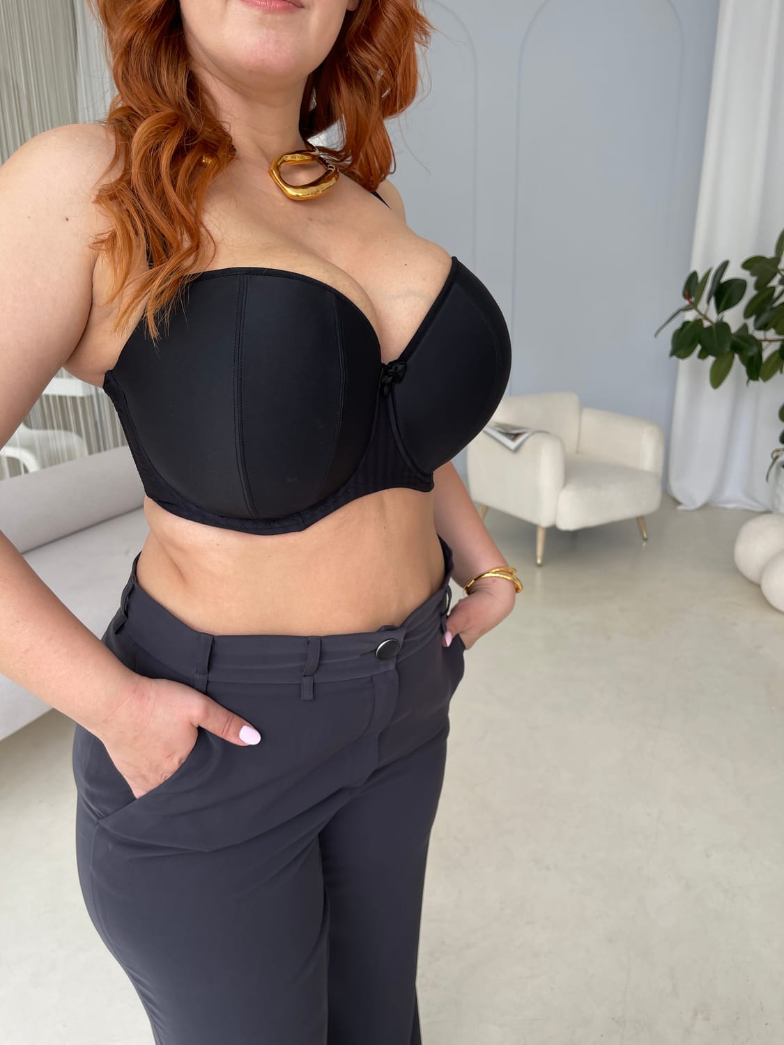Luxe Strapless Bra (Jet Black, 85FF)