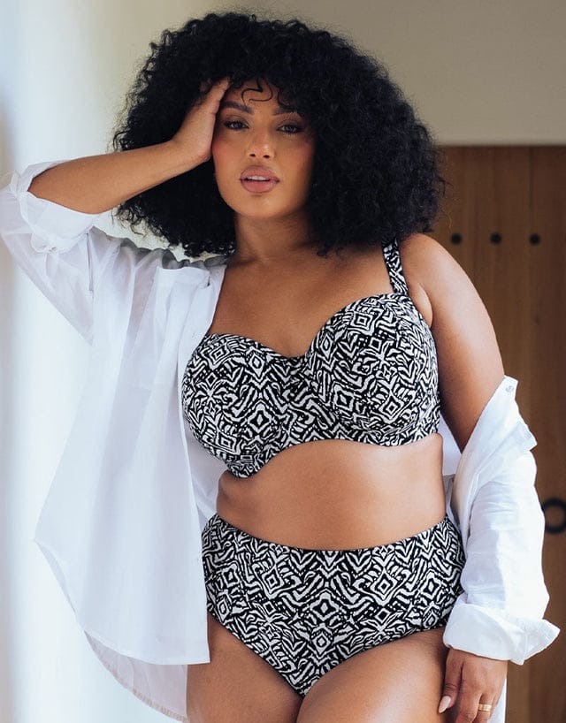 Wild Horizon Bandeau Strapless Multiway Bikini Top