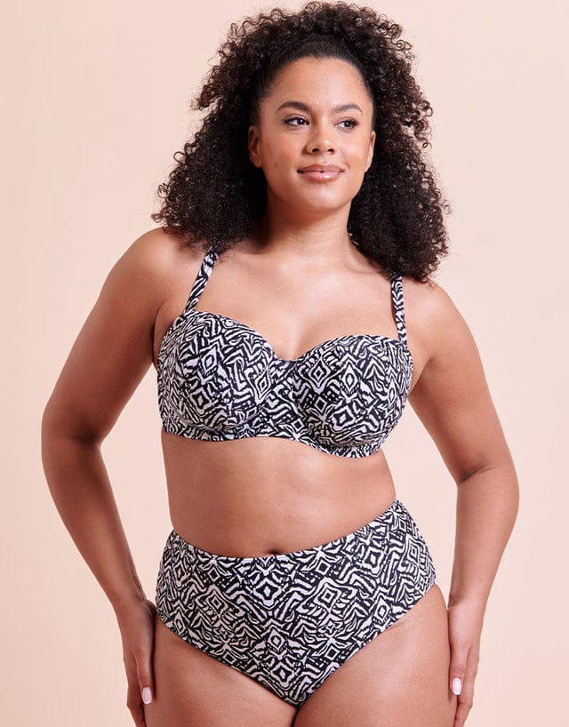 Wild Horizon Bandeau Strapless Multiway Bikini Top