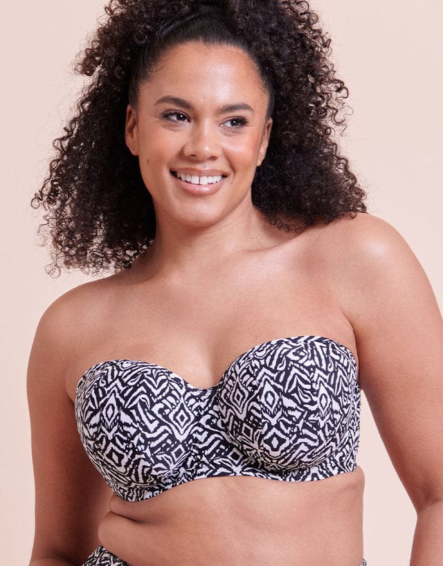 Wild Horizon Bandeau Strapless Multiway Bikini Top